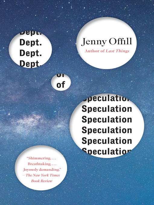 Title details for Dept. of Speculation by Jenny Offill - Wait list